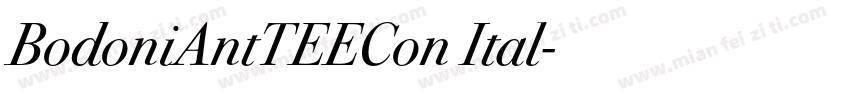BodoniAntTEECon Ital字体转换
